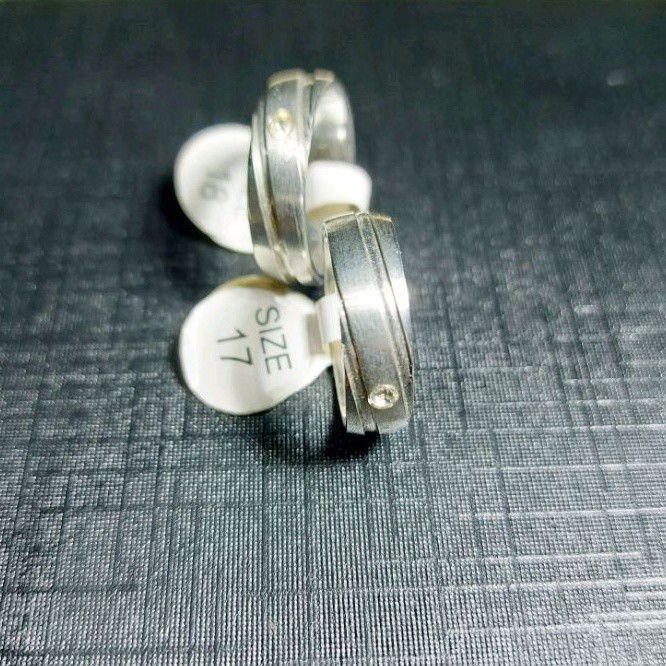 4s Grosir Solo || Cincin Titanium Selendang Silver