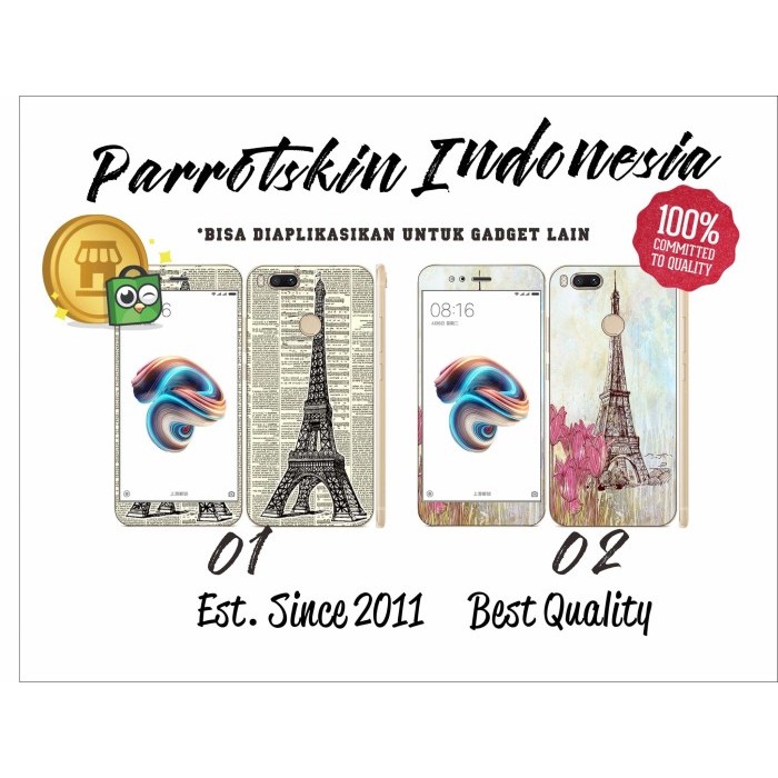 

Garskin skin hp Xiaomi MI A1 / Mi5x PARIS bisa utk xiaomi lain