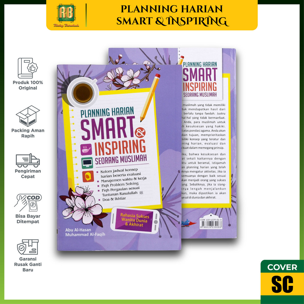 Planning Harian Smart & Inspiring Seorang Muslimah - As Salam Buku Planner Jurnal To Do List Remaja