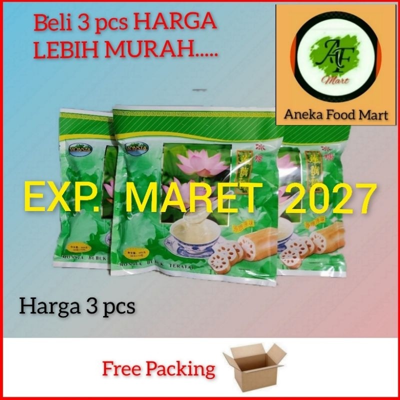 

Monsta bubuk akar teratai/ Lotus root starch/ Monsta lotus root starch/ Minuman serbuk akar teratai/ serbuk teratai/ lotus root powder/ west lake/ ou fen/ yanbao/ oufen