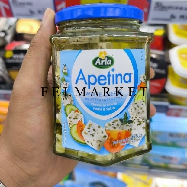 

Arla Apetina White Cheese In Oil With Herb & Spices / 265 gr