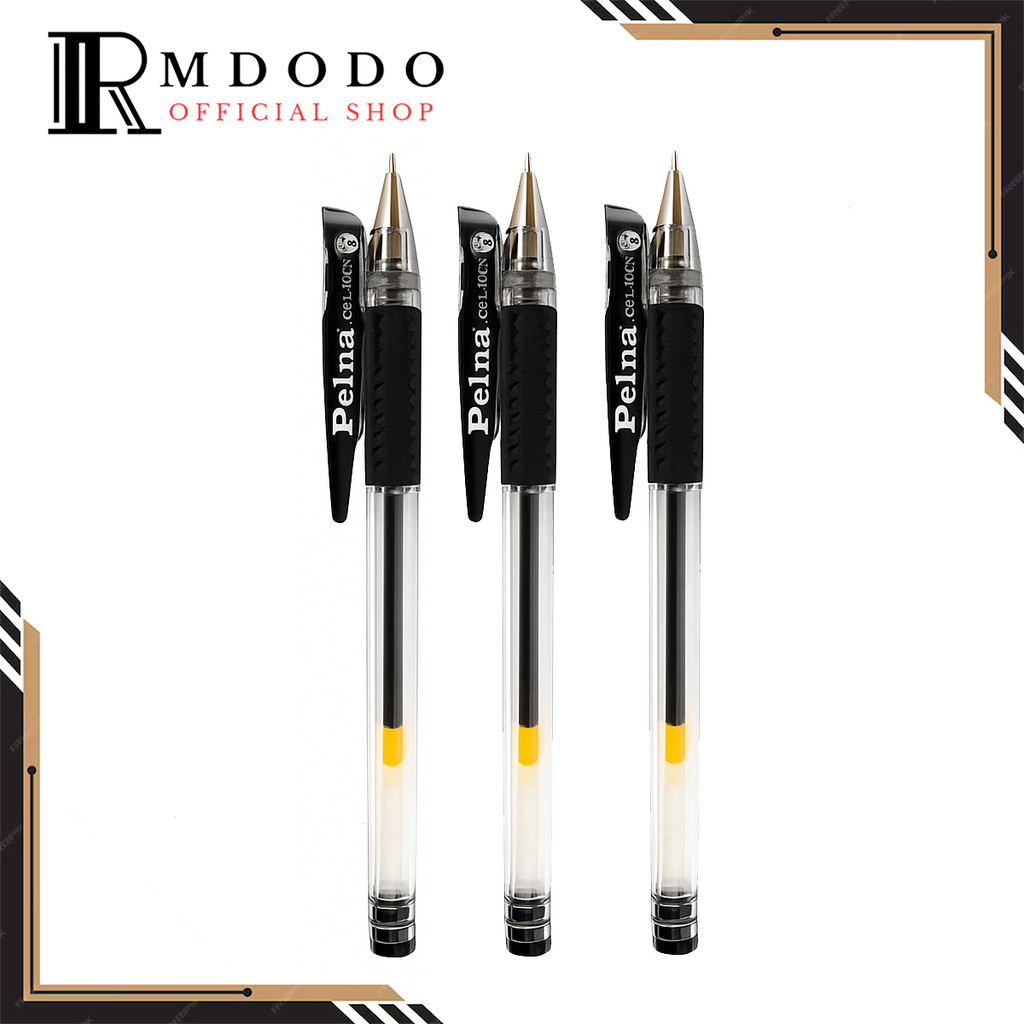

Rmdodo - Gel Pen / Pulpen Gel 0.5mm [1 Pack - 12 Pcs Pulpen] / Pena Pelna Smooth GeL.100N