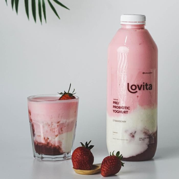 

Lovita Yogurt Probiotic - Strawberry 1 Liter - No Sugar