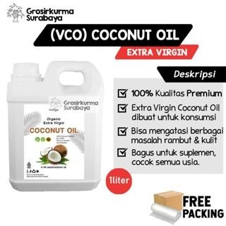 

VCO MURNI 1 LITER Asli Minyak Kelapa Cold Pressed Virgin Coconut Oil 1L Kualitas Terbaik Alam