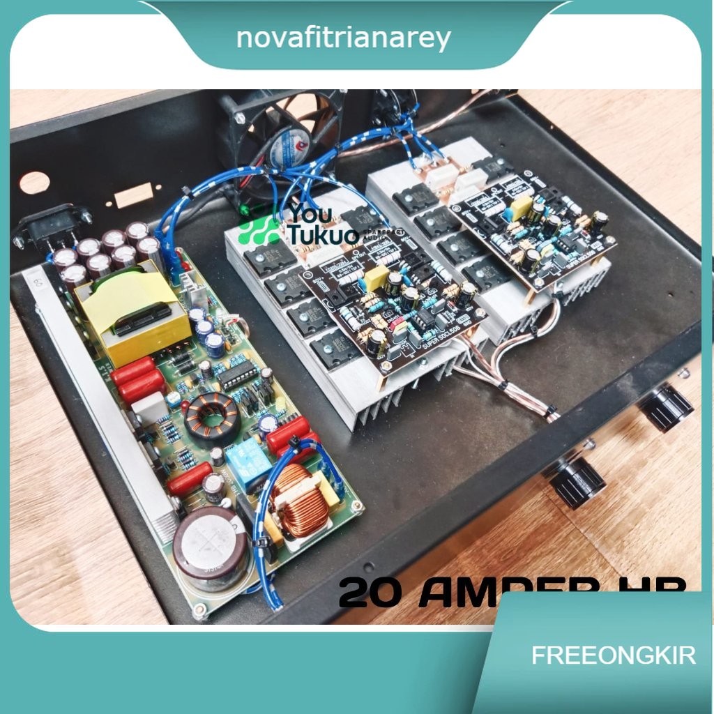 Power Rakitan 20 Ampere Stereo Dengan Driver 506