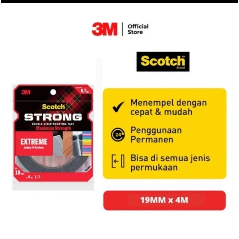 

Double Tape 3M Perekat Isolasi Super Kuat 414-M19 19mm x 4m