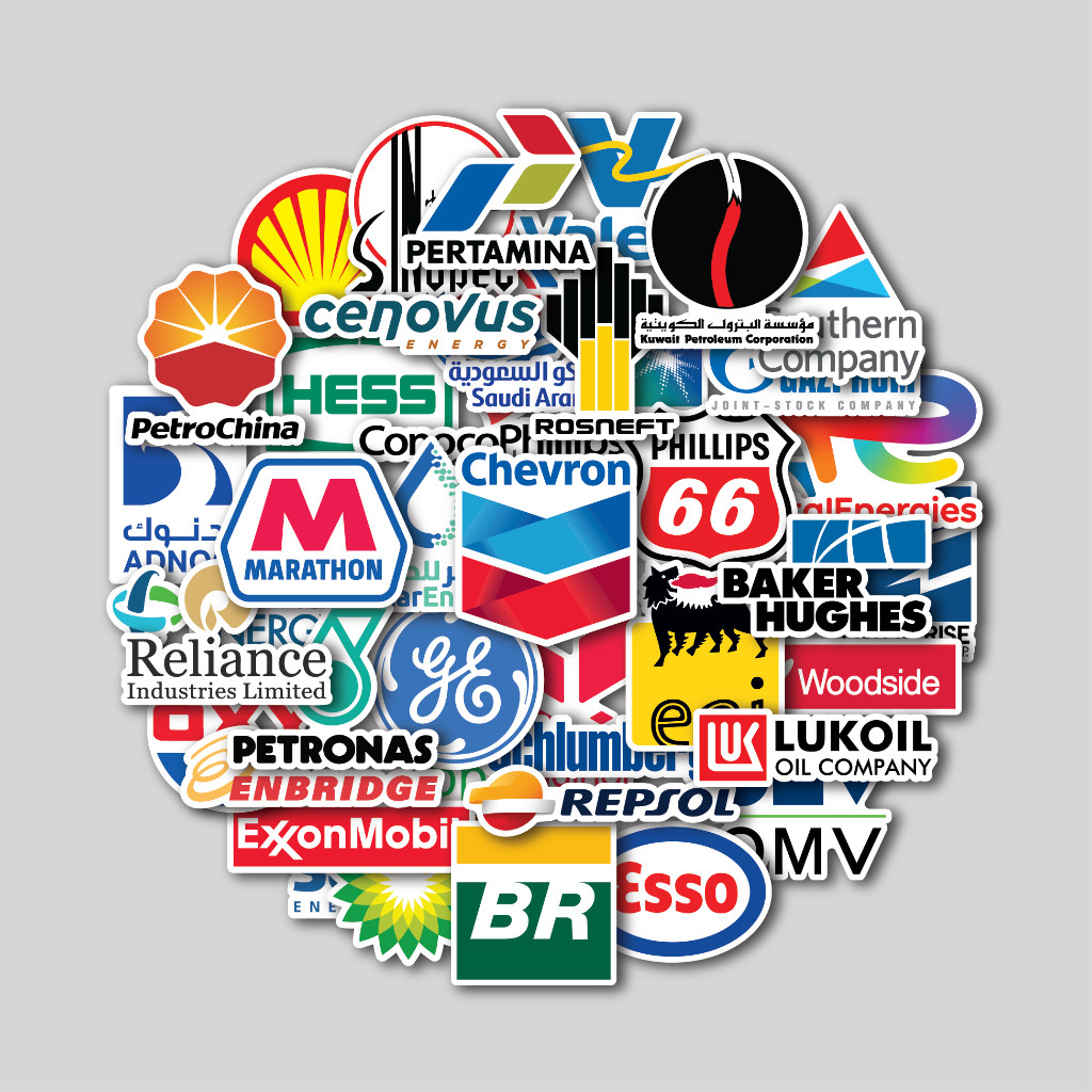 

STICKER PACK OIL AND GAS COMPANY | STICKER TUMBLER | STIKER LAPTOP KOPER HELM