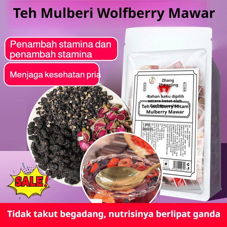 

⚡COD+Gratis ongkir⚡Teh murbei wolfberry hitam dan merah kemasan mandiri/teh kesehatan pria dan wanita untuk mengatasi kelelahan karena begadang/teh tonik ginjal qi dan darah