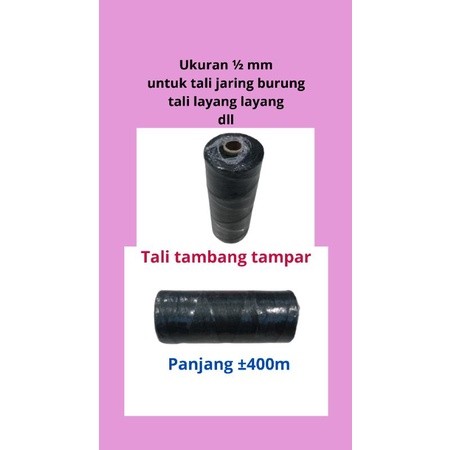 Tali Tambang 0,5mm 400m Bisa Untuk Layangan Jaring Burung Ikat Jaring Tali Bangunan