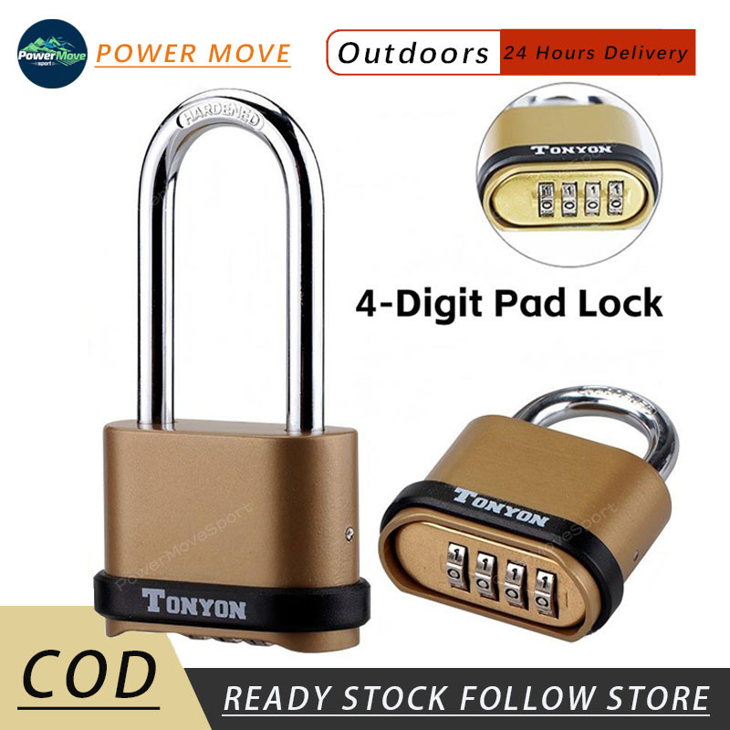 4 Digit Gembok Alarm Untuk Pintu Garasi Gembok Padlock Anti Air Gembok Anti Maling Pagar Rumah Gembo