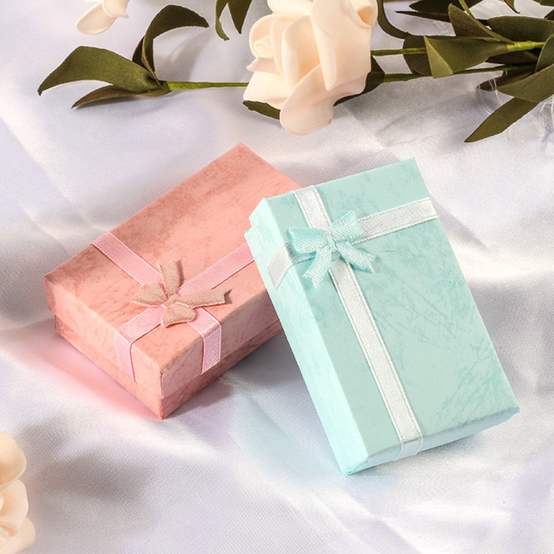 

5*8cm Jewelry Box Jewelry Packaging Ring and Earrings Boxes Necklace Carrying Cases Dainty Gift Boxes for Festival