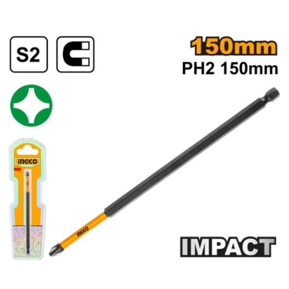 Mata Obeng Panjang 15cm Impact screwdriver bit INGCO SDBIM71PH2150