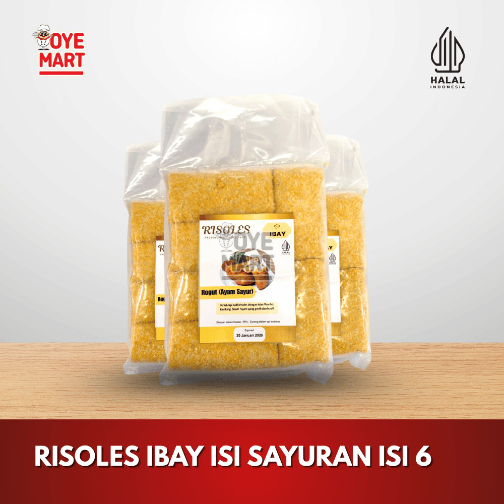 

RISOLES IBAY ISI SAYURAN ISI 6/FROZEN FOOD/ROGUT