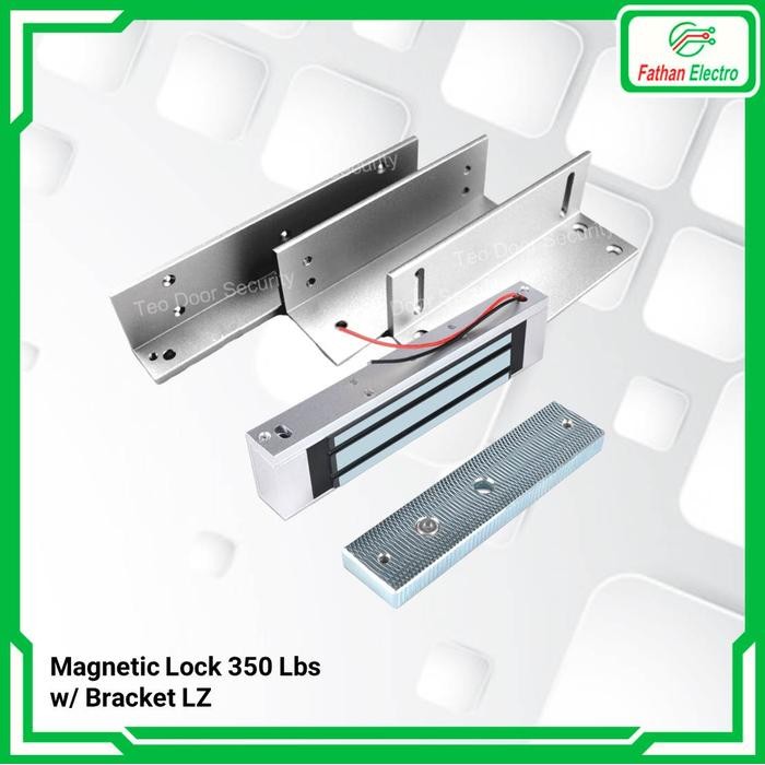 

Magnetic Lock 350Lbs 180Kg + Bracket LZ - EM Lock Access Control