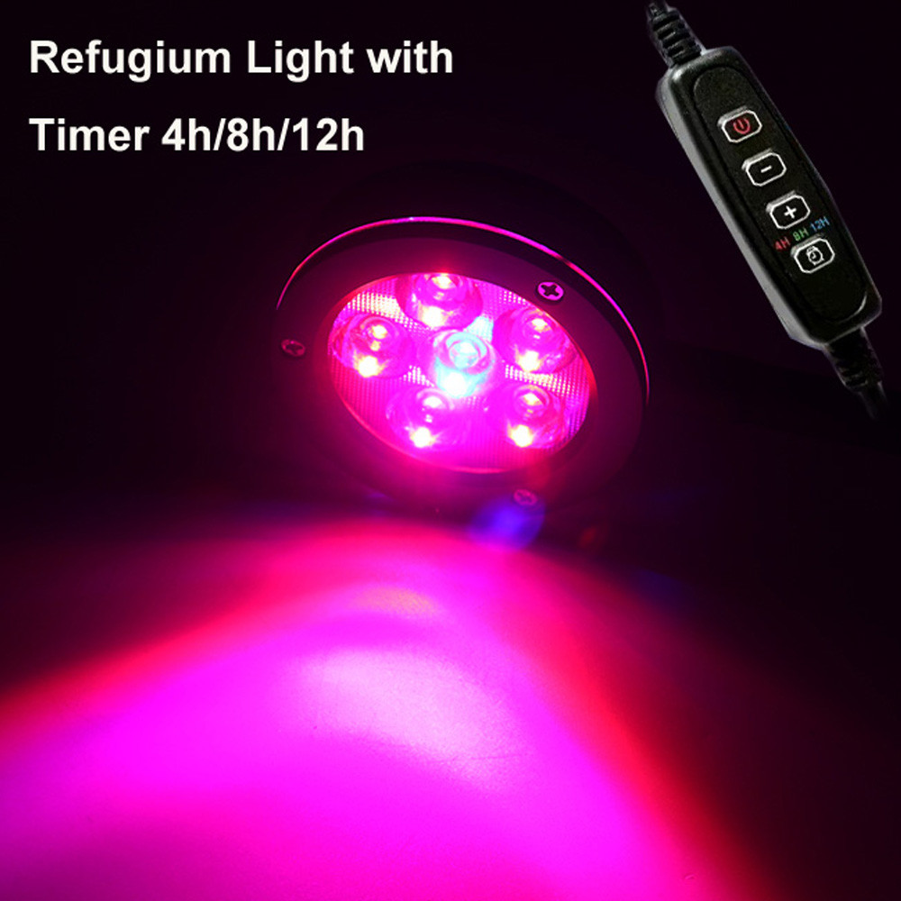 Clip on 6X3W Pico Refugium LED Full Spectrum Adjustab Algae Tank Light For Marine Coral Reef Aquariu