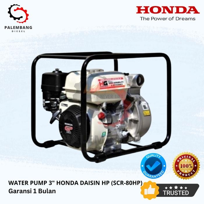 MESIN POMPA AIR HONDA DAISHIN SCR-80HP. GASOLINE WATERPUMP ALKON