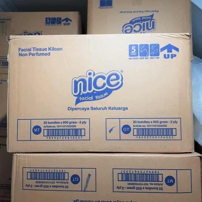 Tissue Nice 180 Sheet 1 Karton Tisu - 1 Karton