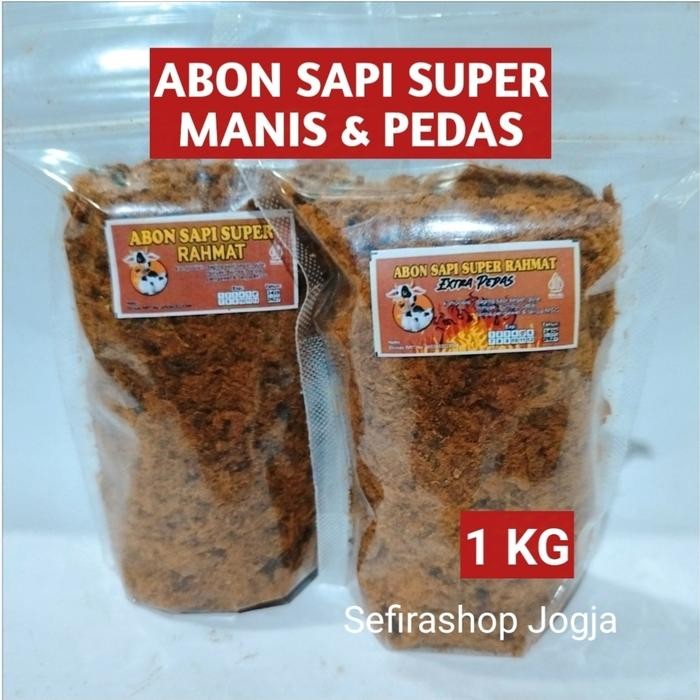 

ABON SAPI SUPER RASA MANIS DAN PEDAS 1 KG ASLI BANTUL JOGJA - Manis 500 Gram