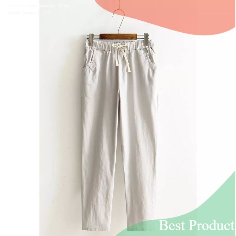 Celana Pria Linen 7/9 Hip-hop Harem Baggy Hippie/ bigsize BIgsize super jumbo
