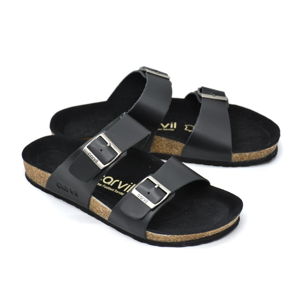 sendal carvil pria 2025/sandal Carvil termurah/sandal kulit pria trendy/sandal carvil slop terbaru t