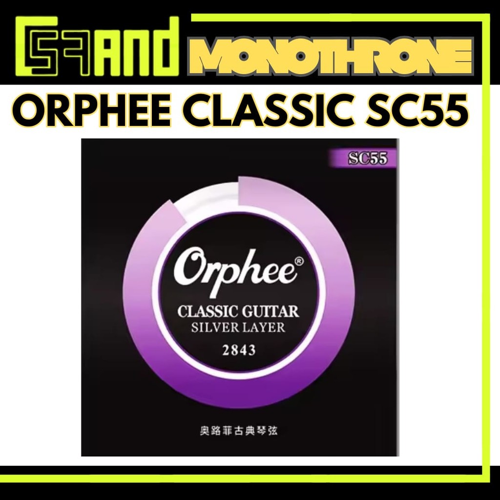 senar gitar classic nylon orphee coated SC55 2843 senar gitar klasik
