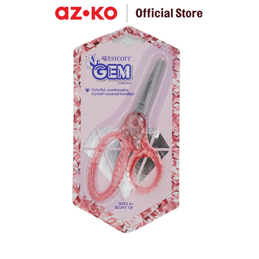 

AZKO Westcott 5 inci Gunting Anak Blunt Gem Random Paper Scissors Alat Pemotong Serbaguna Stationary Perlengkapan Alat Tulis
