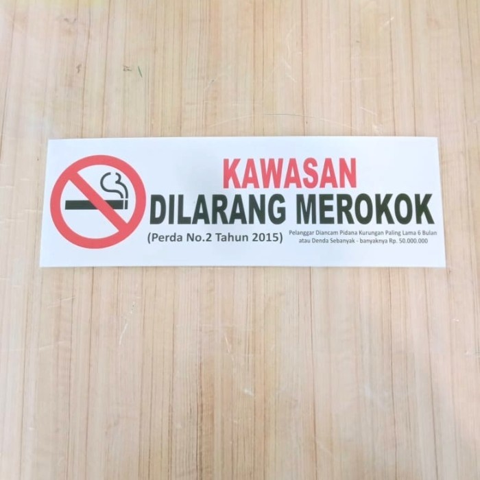 

SIGN STICKER LABEL K3 KAWASAN DILARANG MEROKOK. SAFETY K3