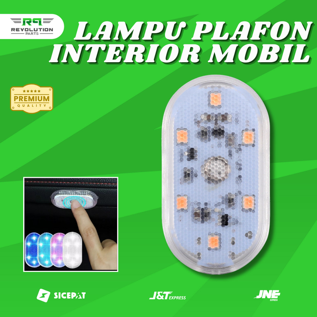 Lampu Plafon Mobil / Lampu LED Sentuh Plafon / Dashboard Mobil /  Lampu Tempel Tanpa Kabel Plafon Mo
