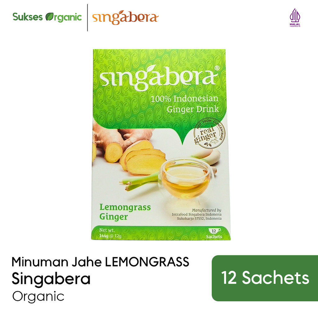 

Singabera Minuman Jahe LEMONGRASS 12 Sachet
