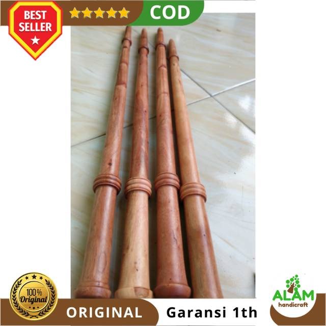Tongkat Komando Kayu Stigi Laut asli Gratis Pipa Once Stigi