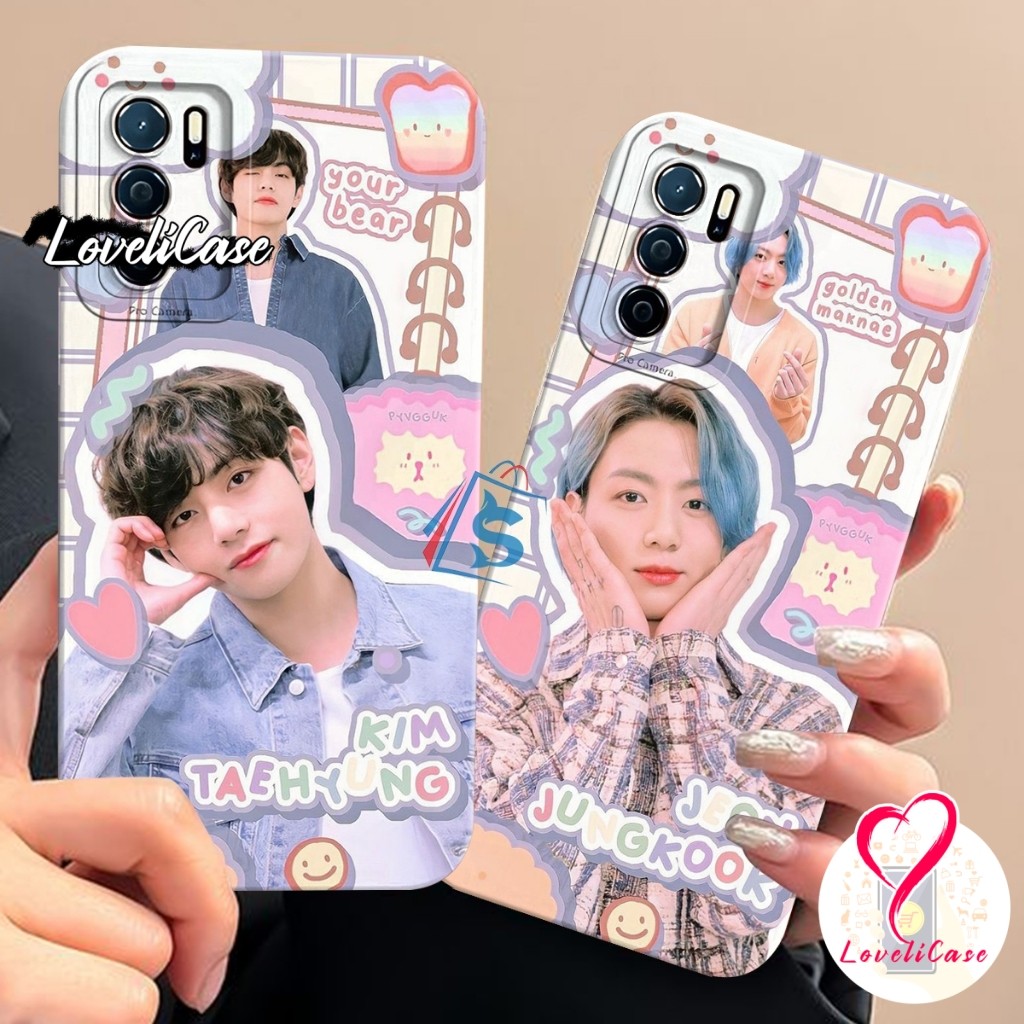 [SHARKCASE] Softcase OPPO A16 A16S A54S A54 A55 4G A15 A15S A16K A16E Motif Kpop BTS Kekinian - Case