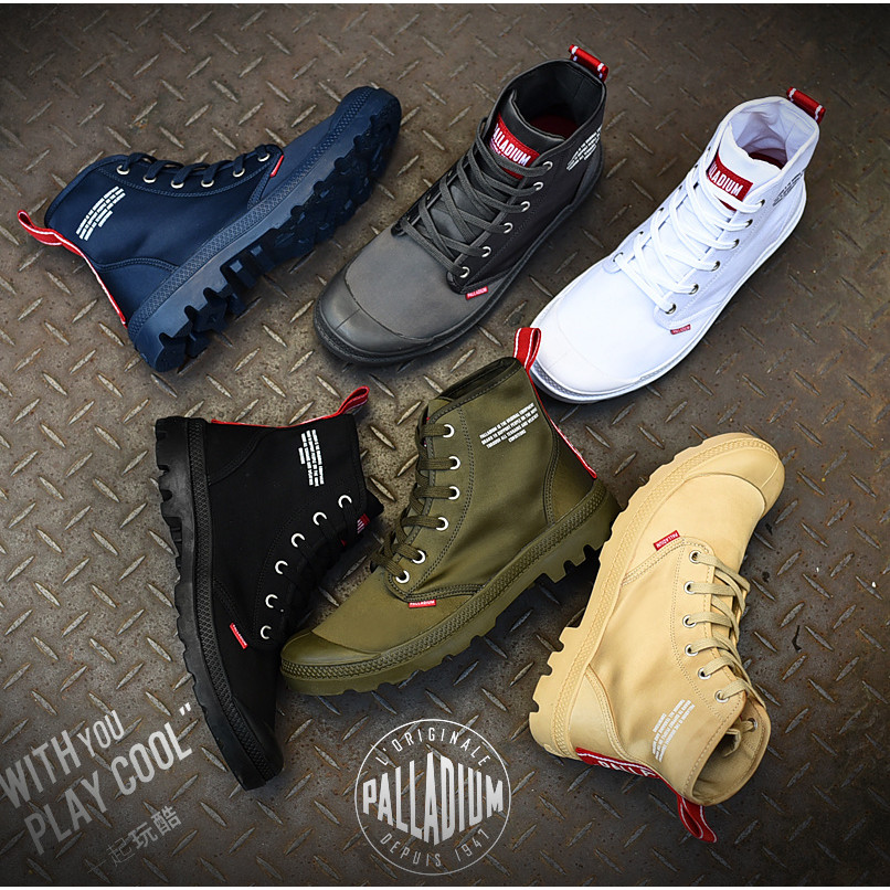 New 2022 Original PALLADIUM Men Fashion High-top Military Ankle Shoes Comfortable Sneakers Men Casua