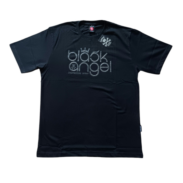 T-shirt distro bandung Black Angel Kaos Branded Distro Unisex Cotton Combed 24s Premium Quality ( MA