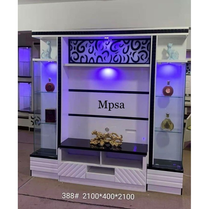 Lemari Hias Lemari TV Buffet TV Sekat Ruangan Minimalis Import Khusus Palembang