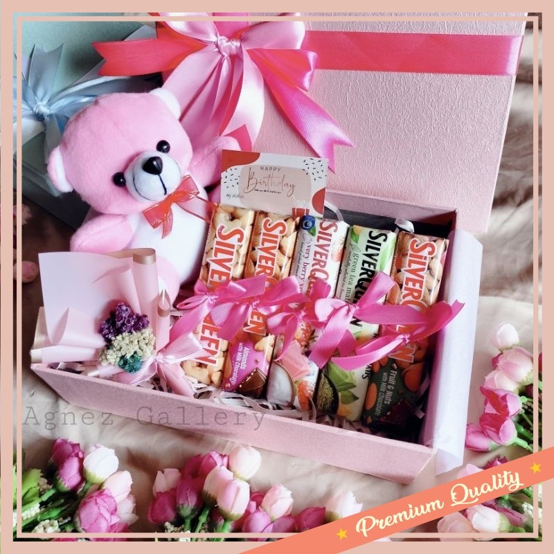 

Hampers buat pacar teman sahabat bestie unik lucu keren kekinian / Hampers Coklat Snack Box / Kado Valentine Ulang Tahun Wisuda Natal / Souvenir Ulang Tahun / Silverqueen
