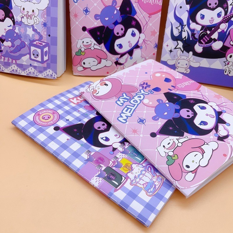 

ACEH.BA 119342 Sanrio Notebook Anime Kuromi Cinnamoroll Office Notebook Handbook Book A5 Cartoon Student Gift