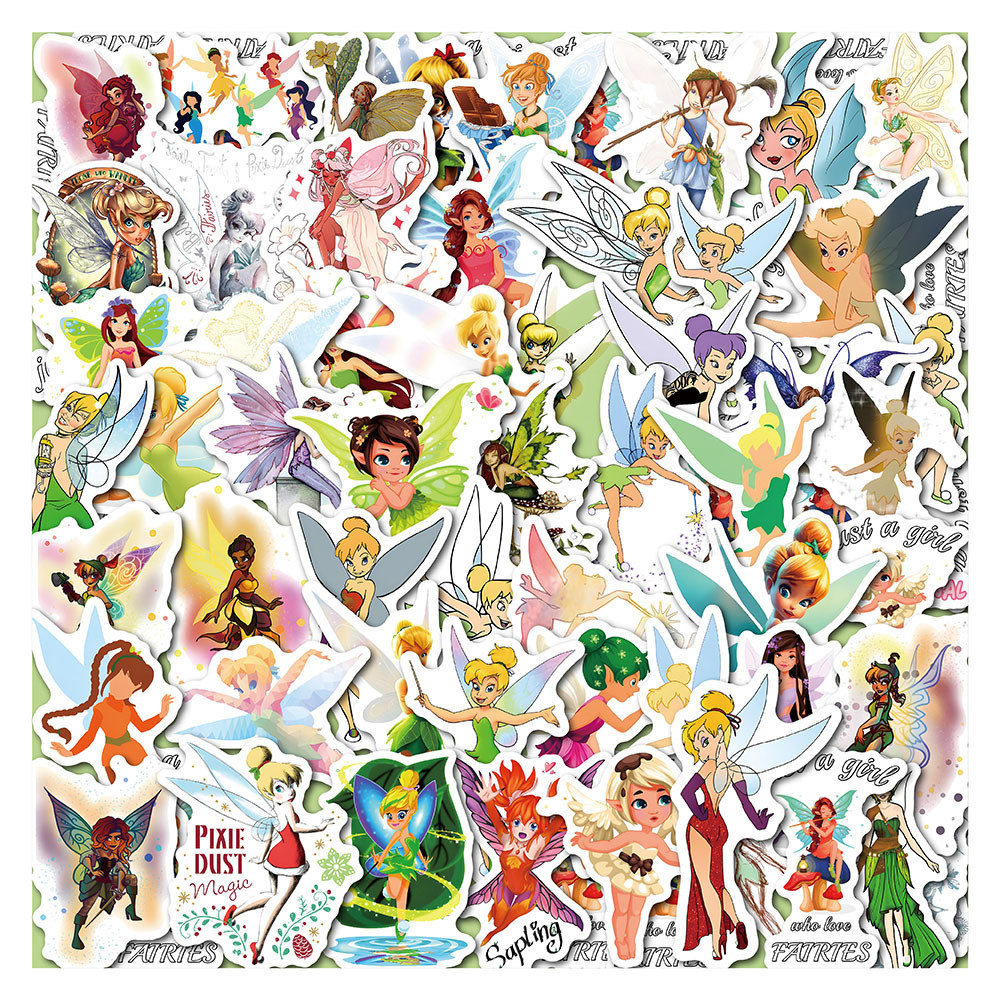 

10/30/50PCS Fairy Tale Butterfly Fairy Princess Sticker DIY Phone Laptop Luggage Skateboard Graffiti Decals Fun for Kid Gift