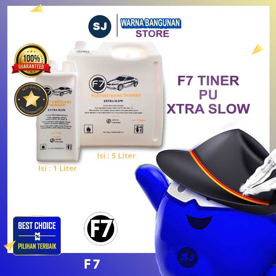 

TINER F7 Polyurethane Thinner Extra Slow (Thinner F7 Extra Slow) HASIL LEBIH KILAT
