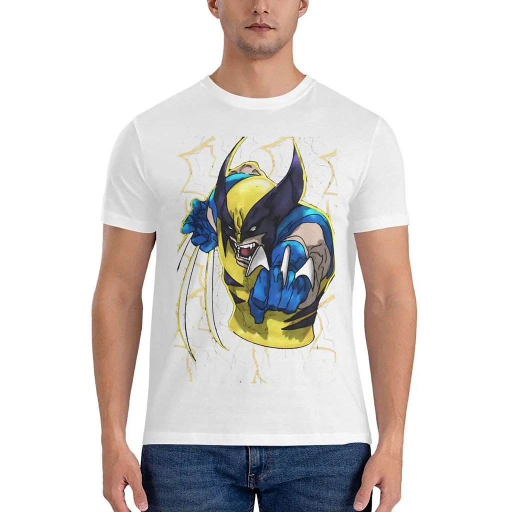 Kaos Vintage Pria Wolverine 6 - Kaos Mahkota Deadpool dan Wolverine