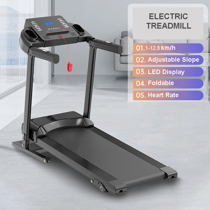 

- TaffSPORT Treadmill Elektrik Lipat Running Pad 12 Speed Heart Rate - Q6 -