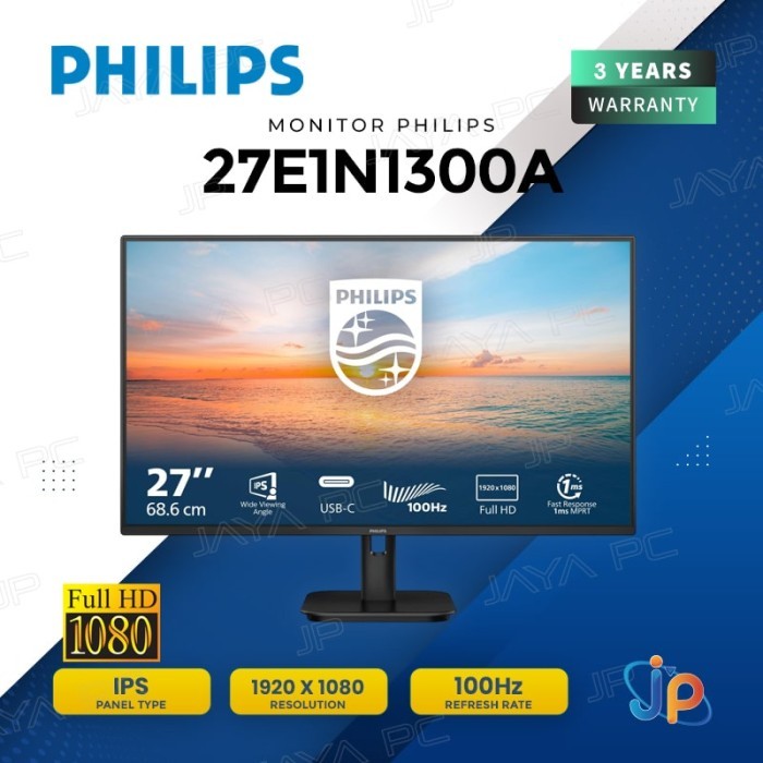 Monitor Philips LED IPS 27E1N1300A - Full HD 27" Inch