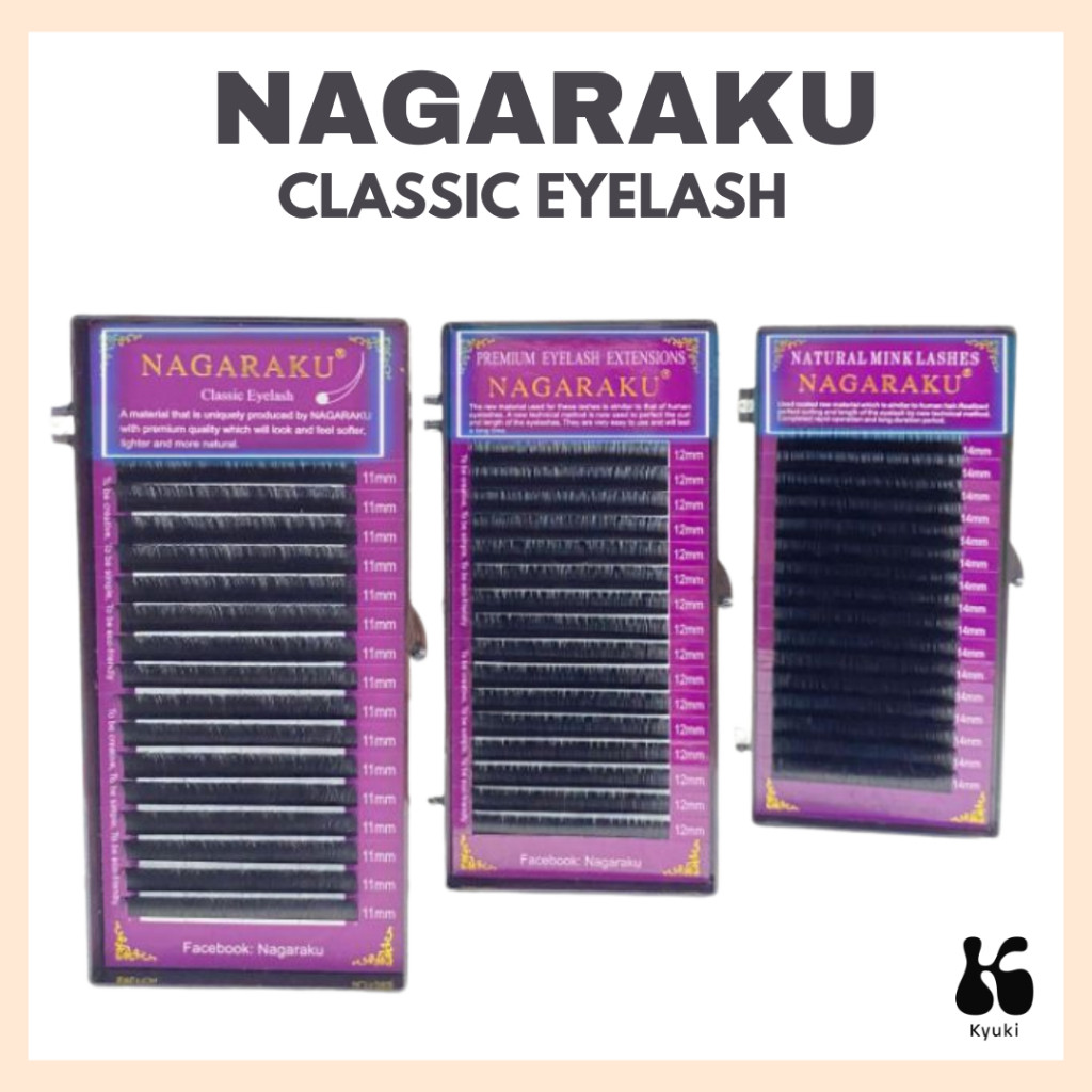 NAGARAKU EYELASH ORIGINAL (SINGLE SIZE) ukuran 8mm-15mm/ Mix eyelash