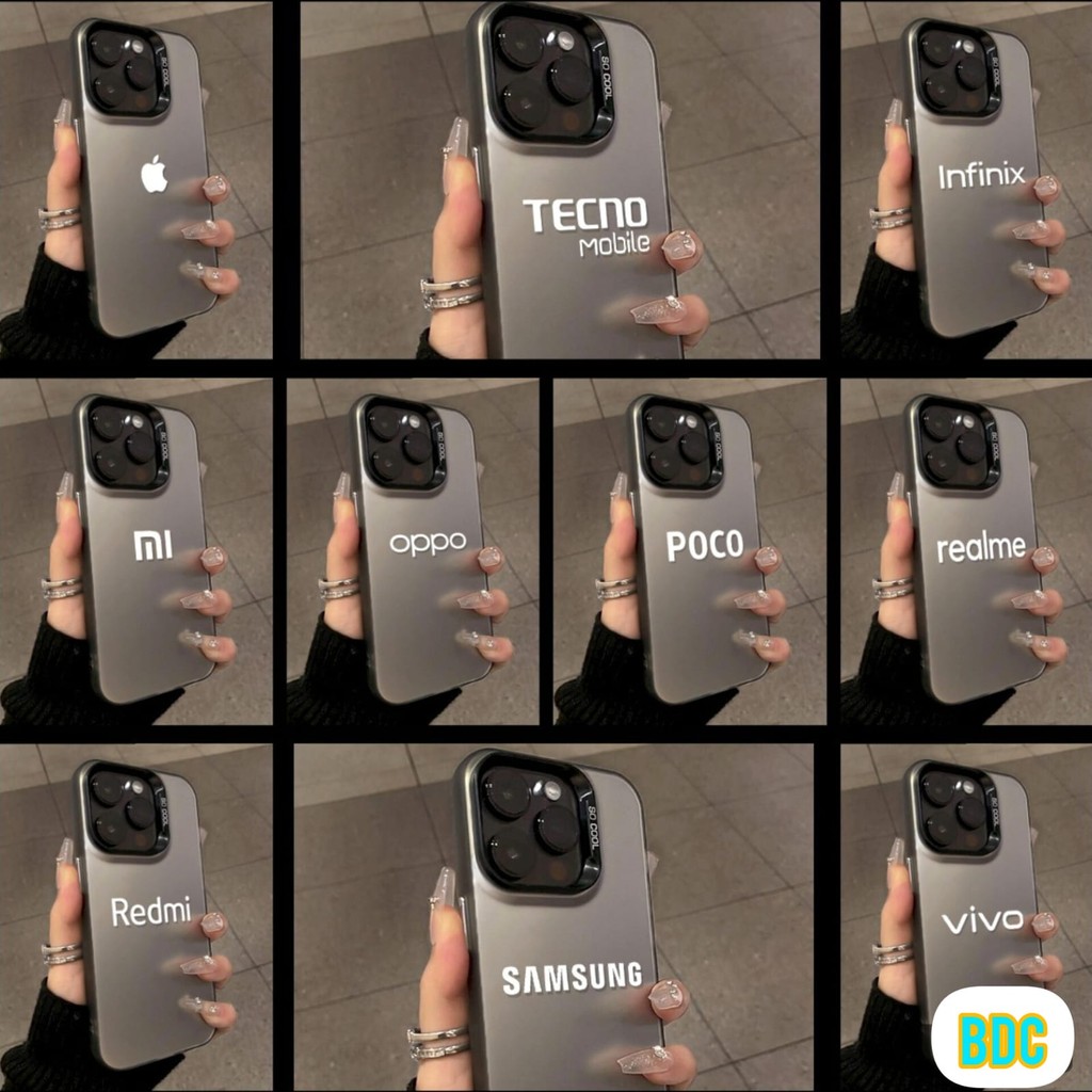 CASE IMD BLACK LOGO REALME C35 C51 C53 C55 C61 C63 C65 C67 - BDC
