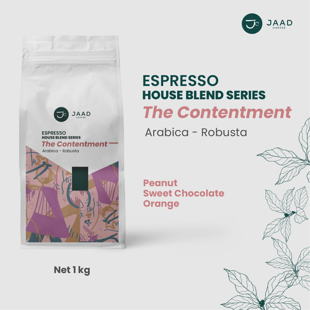 

The Contentment 1kg - Espresso House Blend Series by Jaad - 70% Arabica 30% Robusta