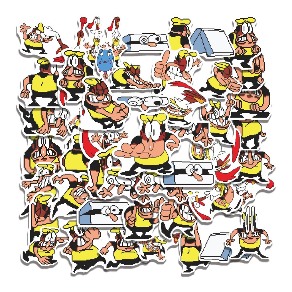 

COD 50 Pcs Stiker PIZZA T PEPI V70 Lucu Anti Air Untuk Dekorasi Notebook Sepeda Skateboard Handphone DIY