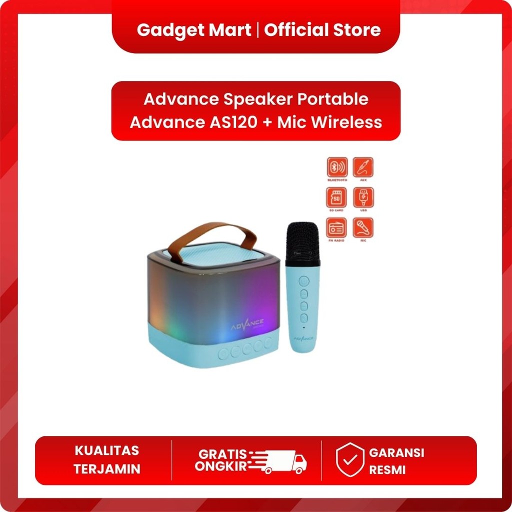 Advance Speaker Portable Advance AS-120 / AS120 + Mic Wireless