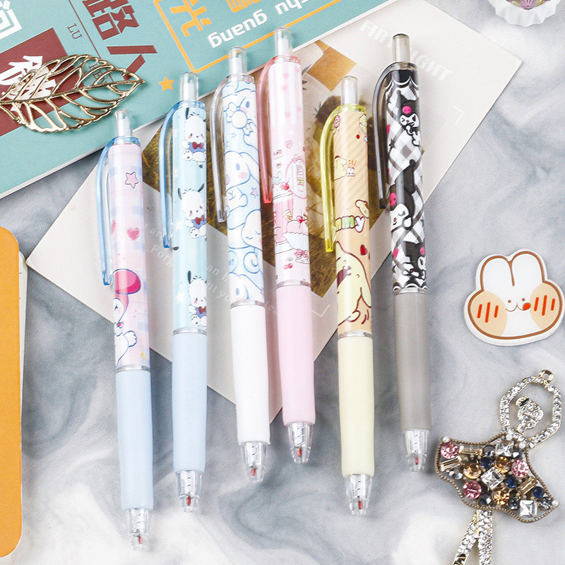 

Pulpen Gel Tekan 0.5mm Pulpen Mekanik Lucu Motif Pen Rectractable Gelpen— Hibio Present