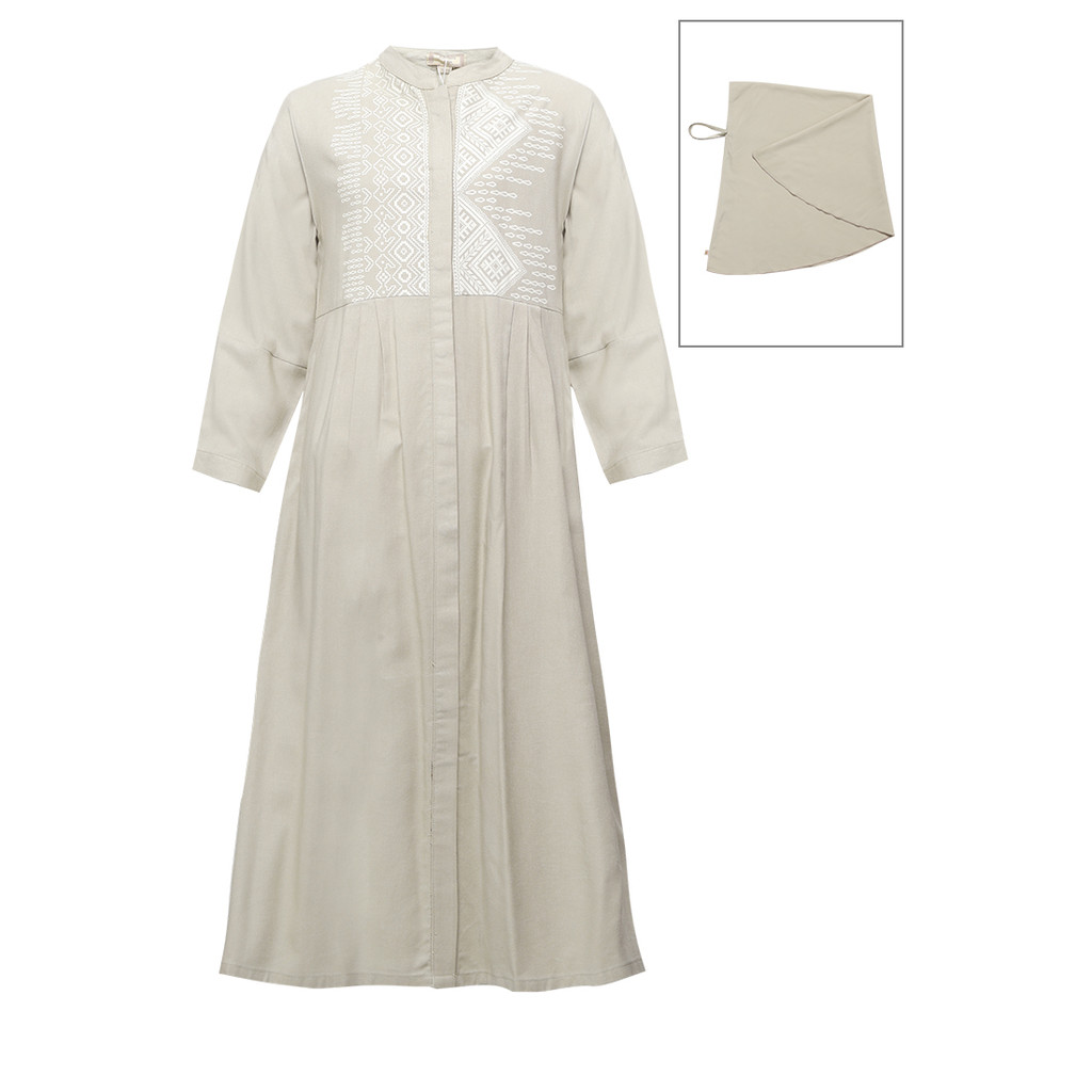 Pito Dito Girl Candida Gamis Dress Anak Cream