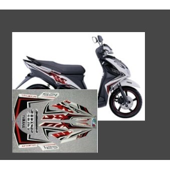 STRIPING XEON RC PUTIH 2013 STIKER LIS STANDAR ORI YAMAHA POLET