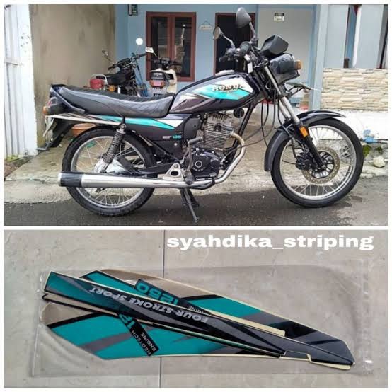 STRIPING STANDAR HONDA GL MAX BIRU TOSCA 1996 POLET STIKER